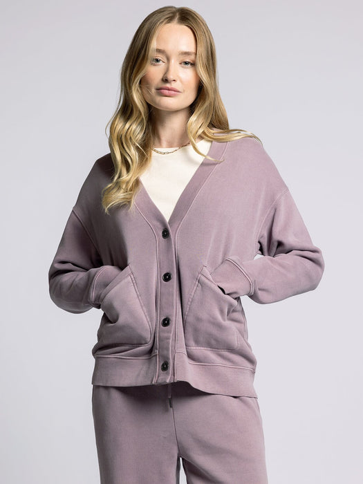 Thread & Supply • Serenity Fleece Relaxed Cardigan - Lavender