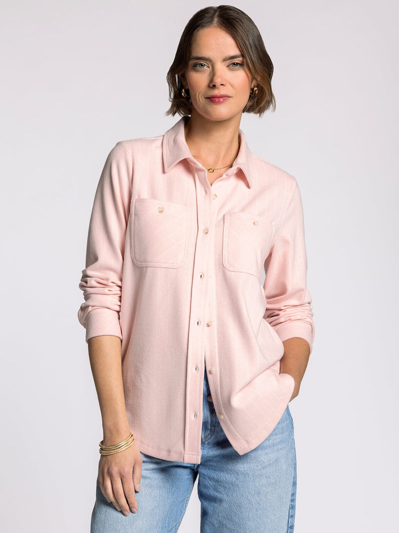 Thread & Supply • Lewis Shirt - Soft Pink & White