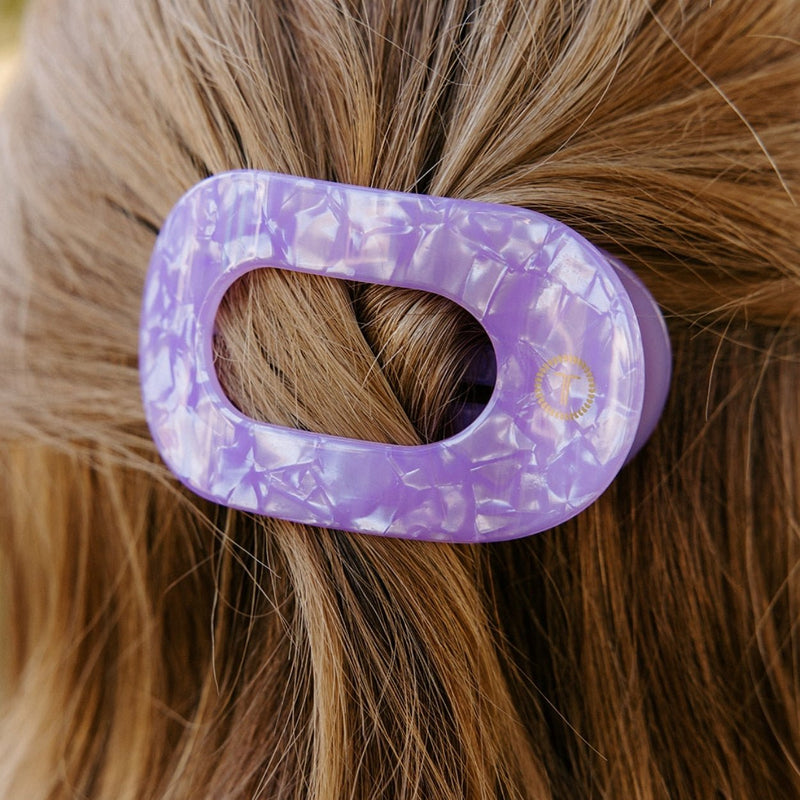 Teleties • Flat Round Hair Clip - Lavender Mist (Medium)