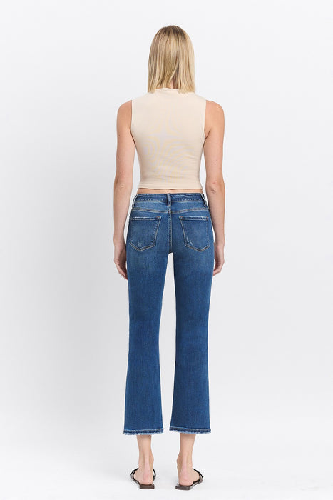 Flying Monkey • High Rise Ankle Straight Jeans - Charming