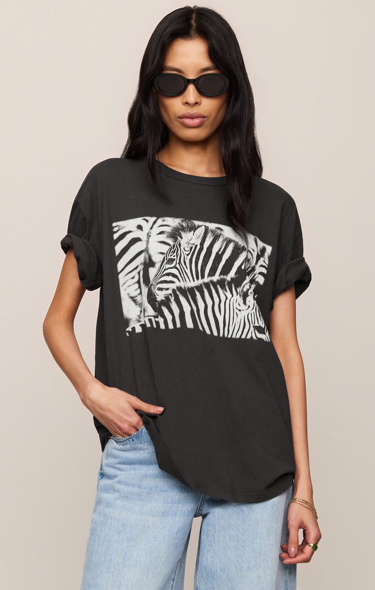 Z Supply • Zebra City Tee - Black Sand
