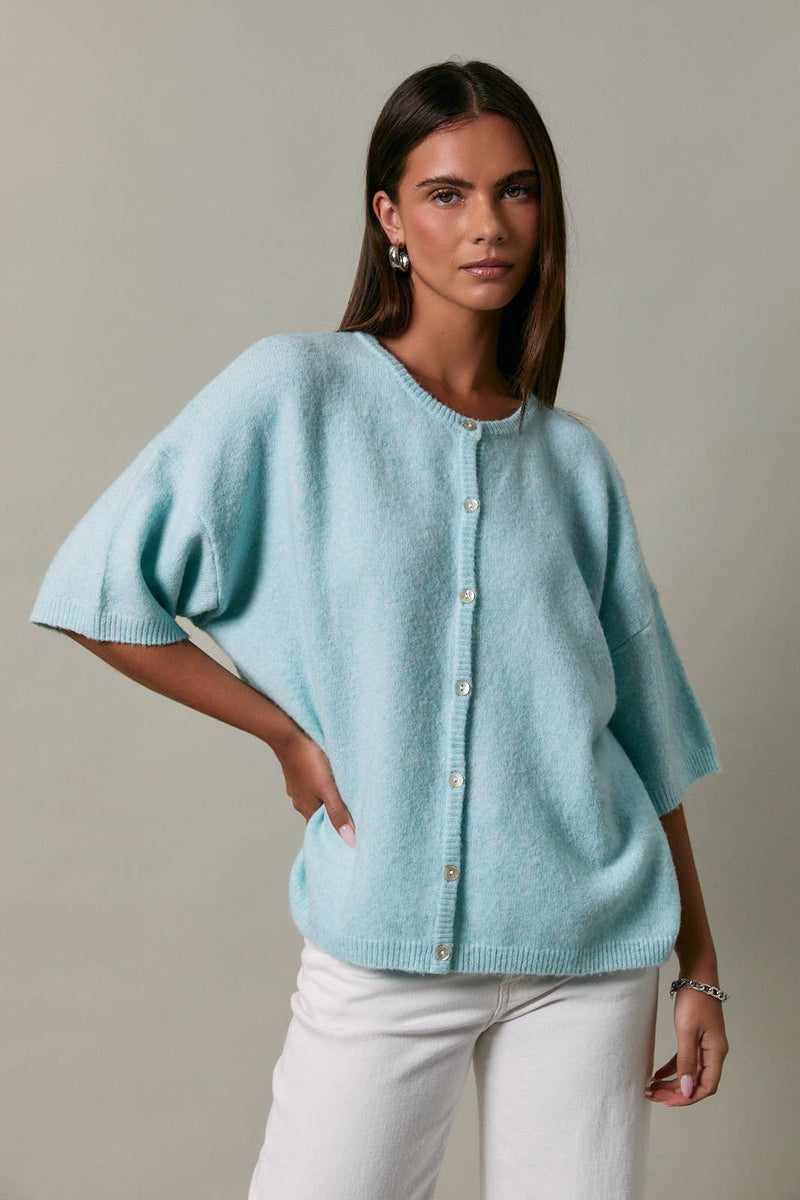 Lightweight Cardigan - Mint