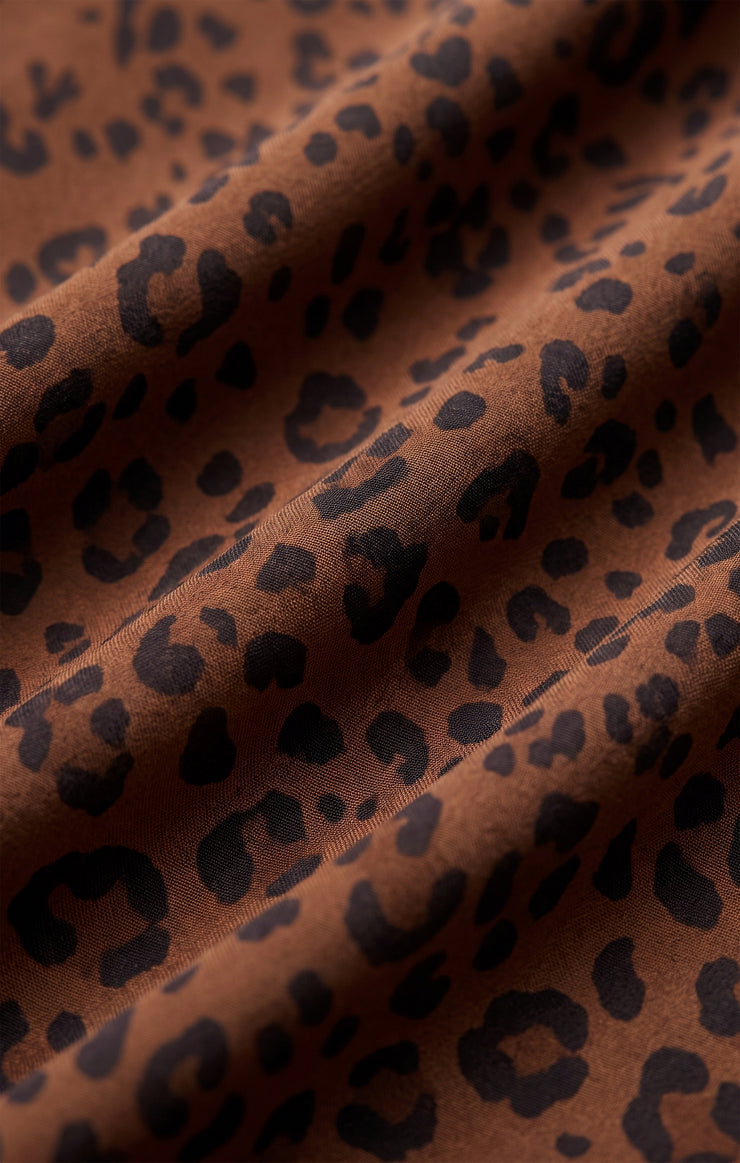Z Supply • Europa Leopard Skirt - Burnt Umber