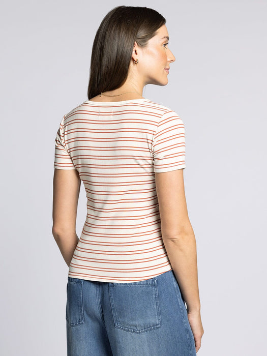 Thread & Supply • Katara Tee - Off White & Orange
