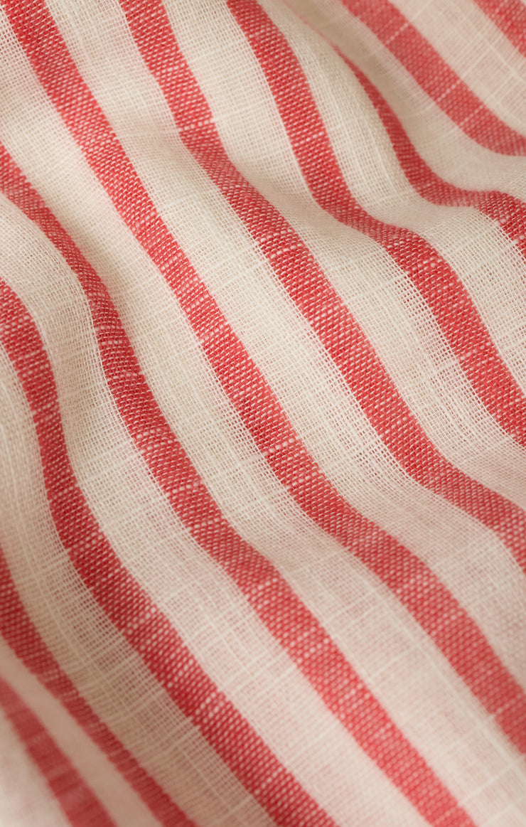 Z Supply • Saturdays Stripe Shirt - Crimson Crush