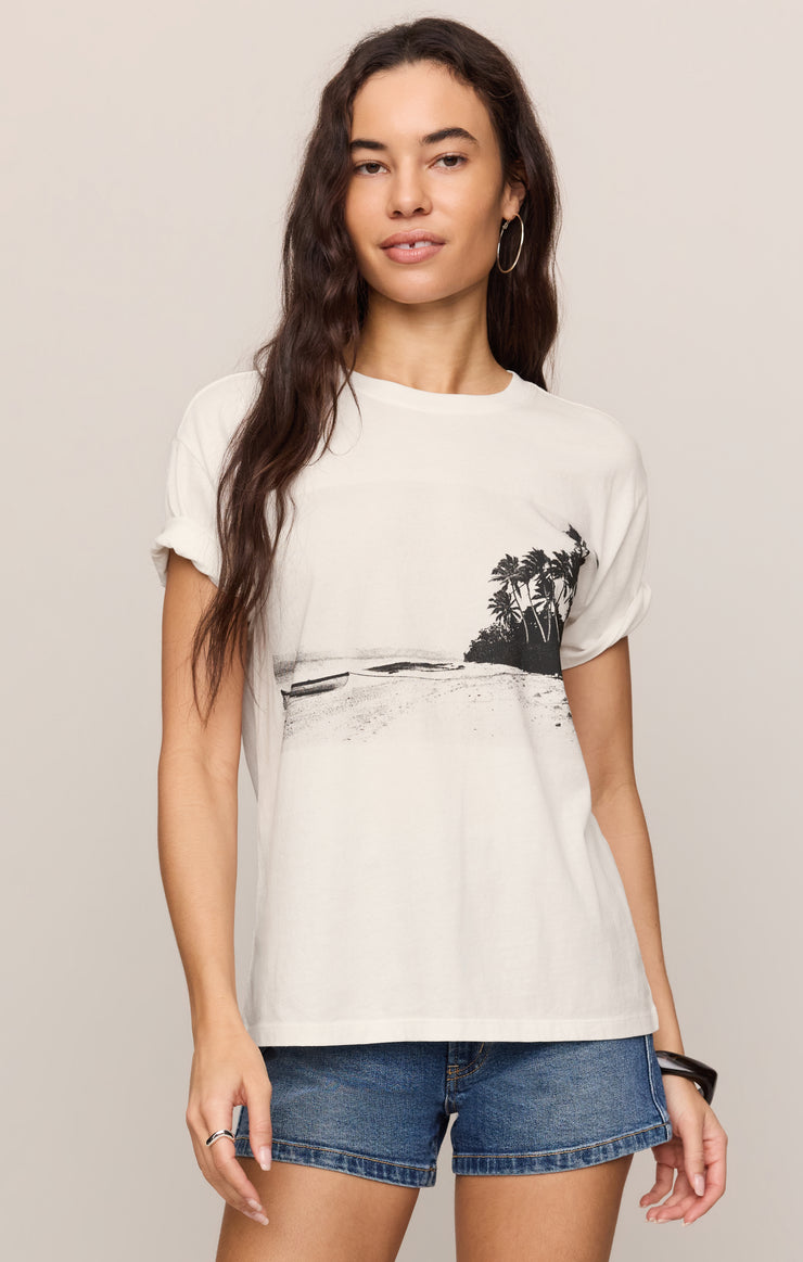 Z Supply • La Playa Boyfriend Tee - Sea Salt