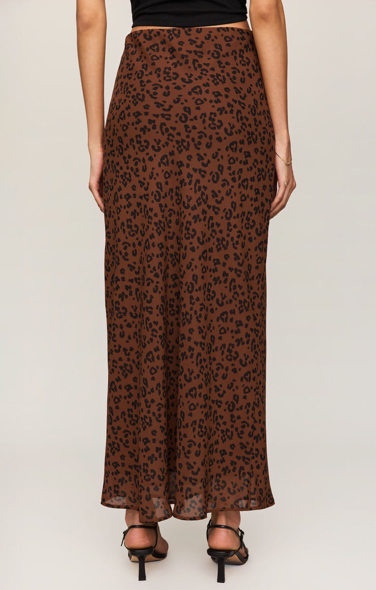 Z Supply • Europa Leopard Skirt - Burnt Umber