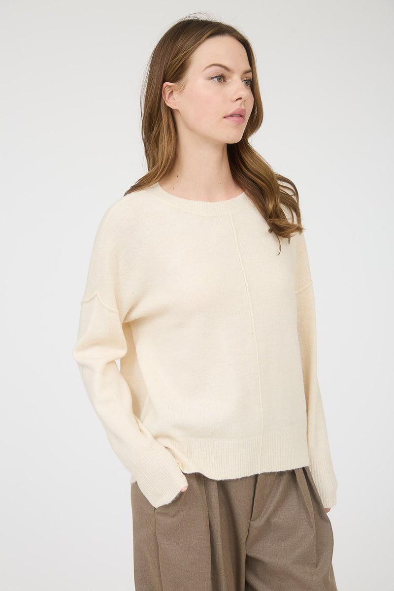Front Seam Sweater - Ivory