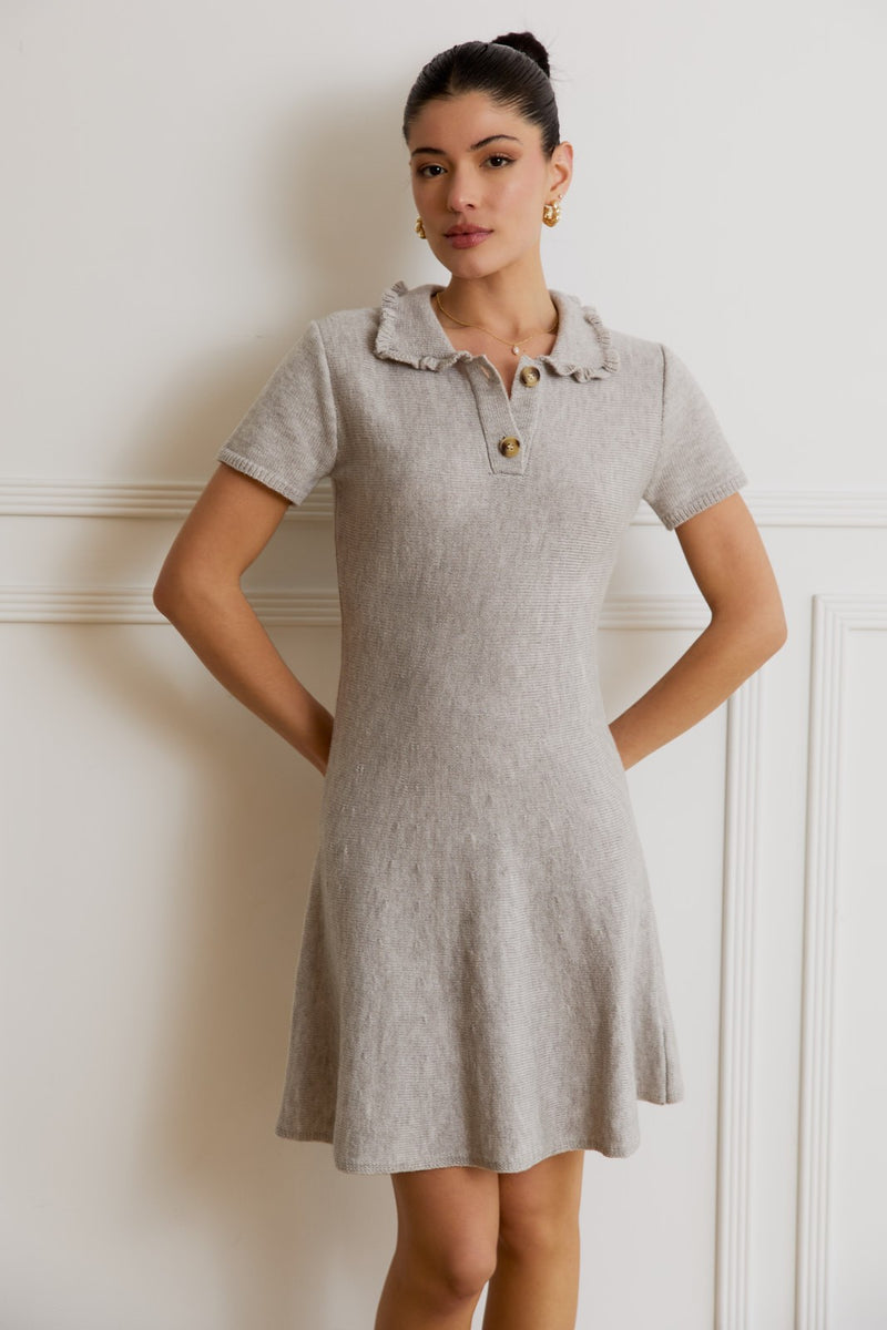Sweater Mini Dress H Grey