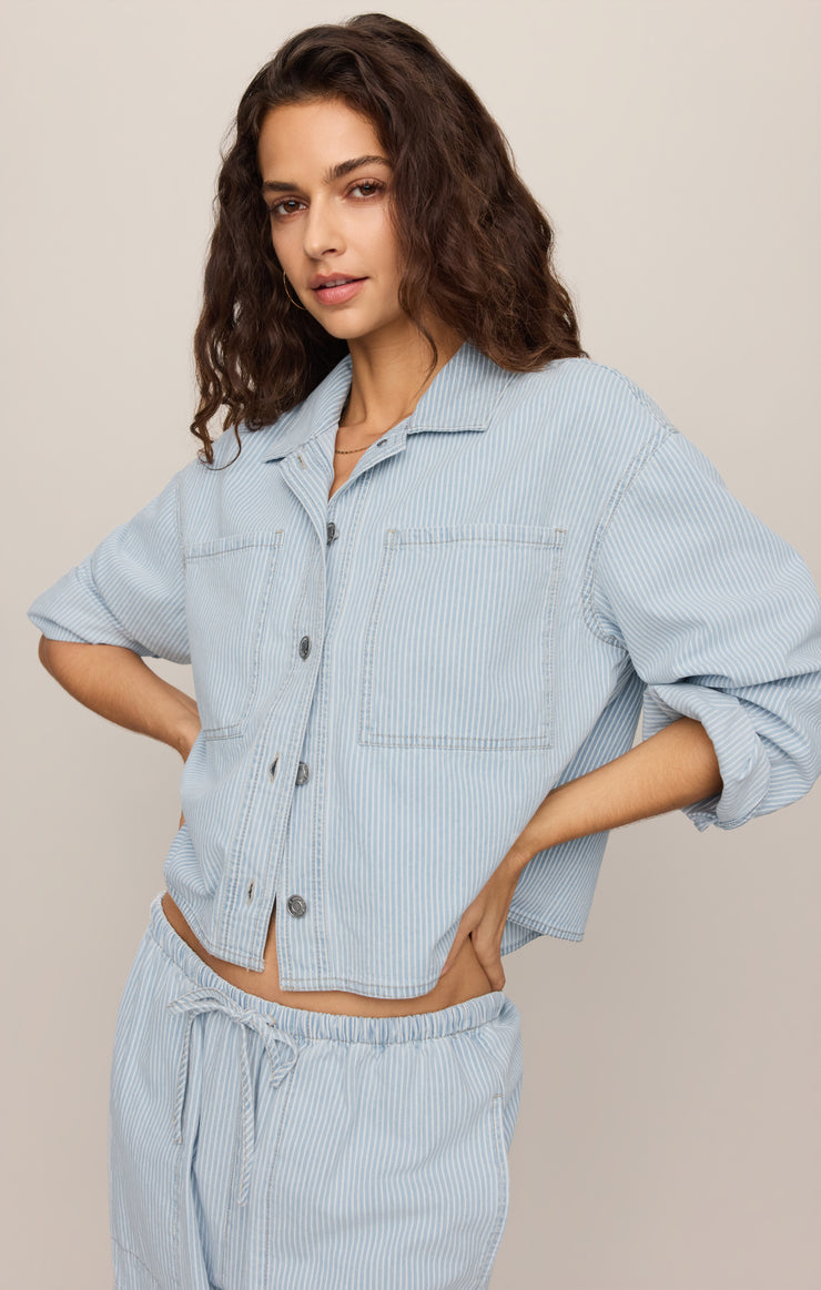 Z Supply • Erin Railroad Jacket - Seaboard Stripe