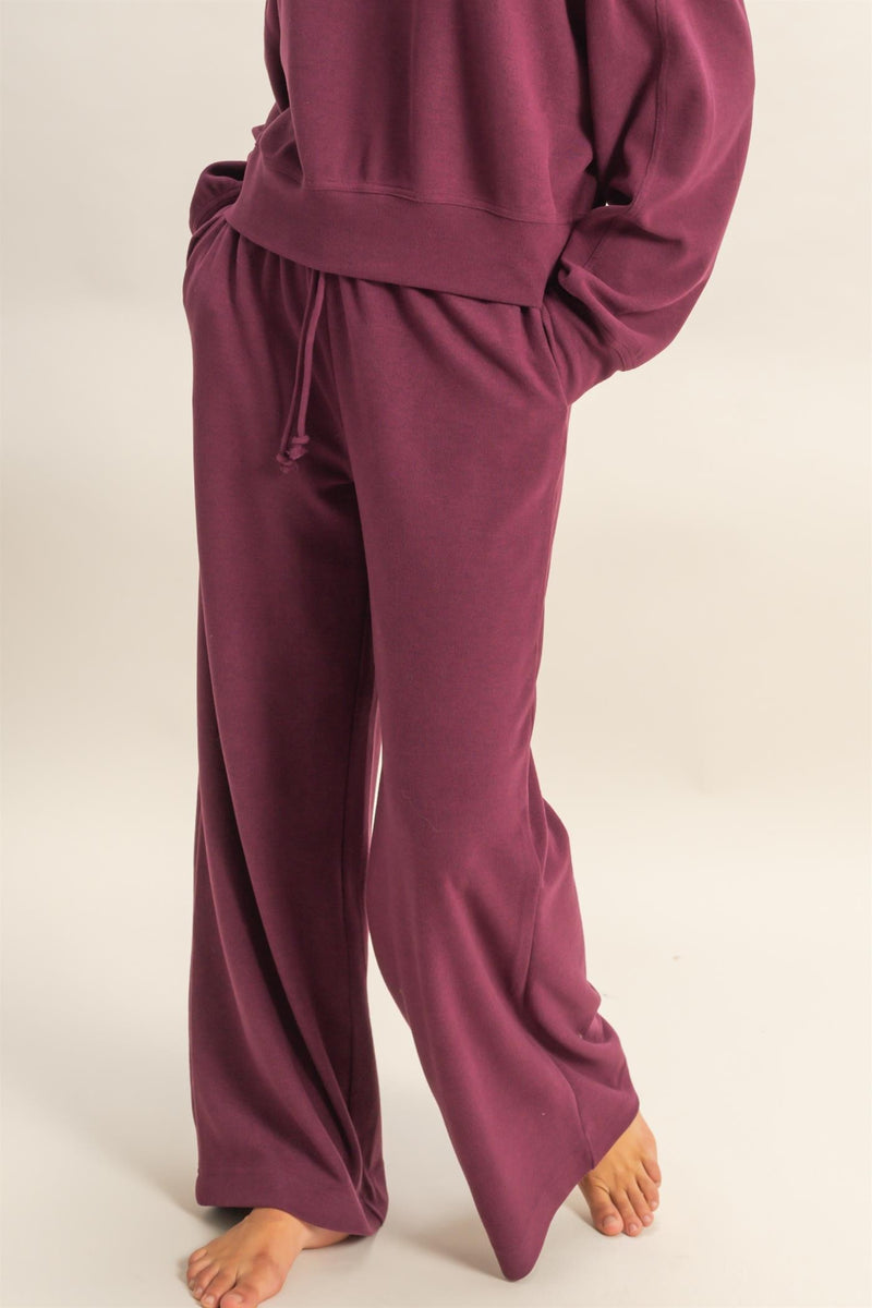 Dark Cherry Pants