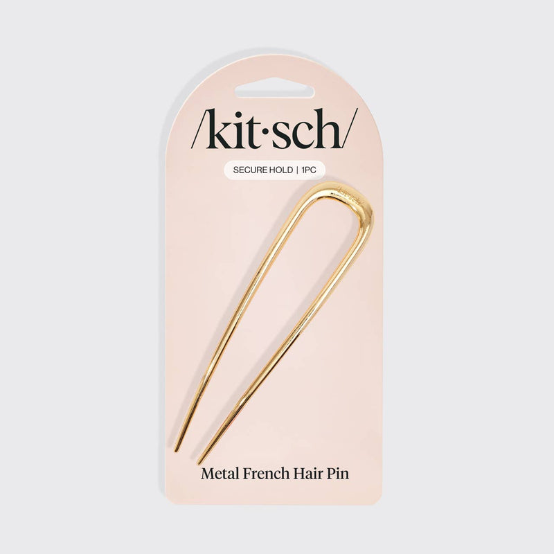 Kitsch • Metal French Hair Pin - Gold