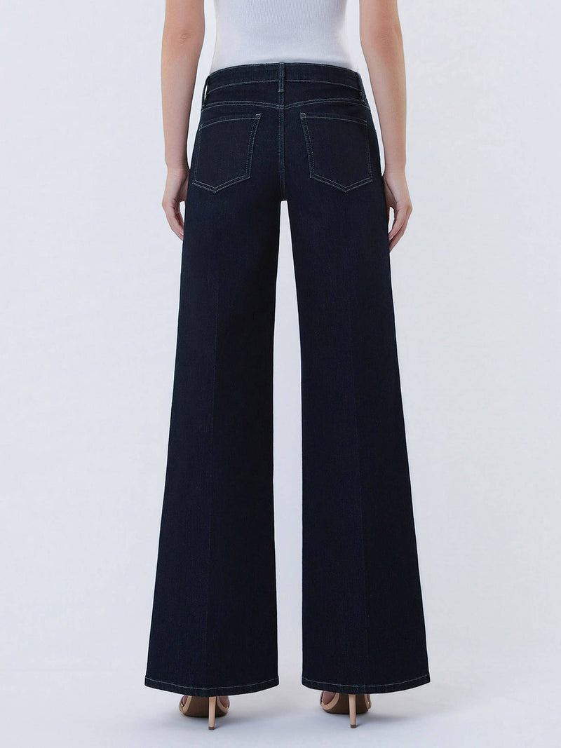 Vervet • Mid Rise Wide Leg Jeans - Surviving (Curvy)