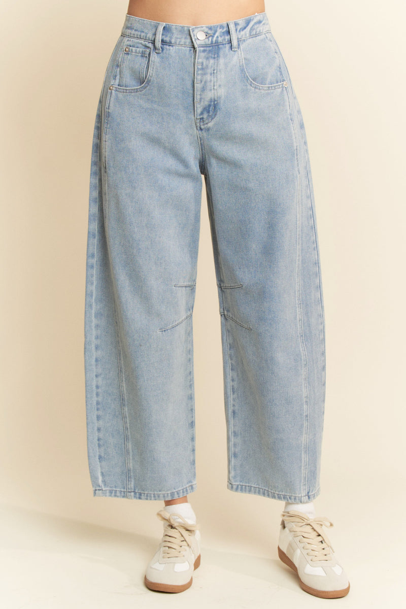 Barrel Jeans Mid Rise
