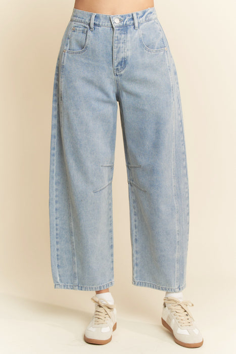 Barrel Jeans Mid Rise