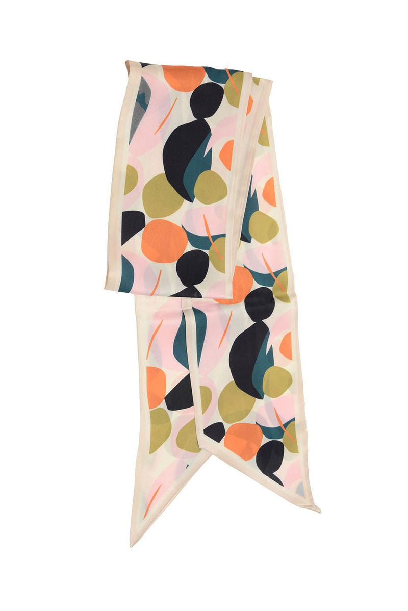 Multi Abstract Double Sided Scarf