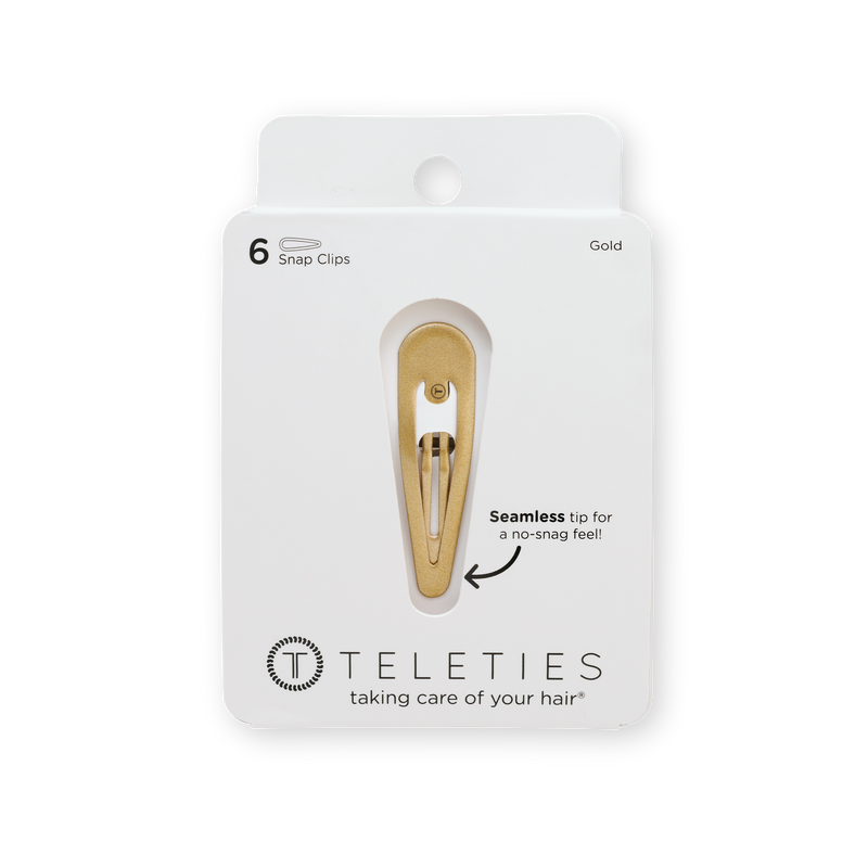 Teleties • 6 Snap Clips - Gold