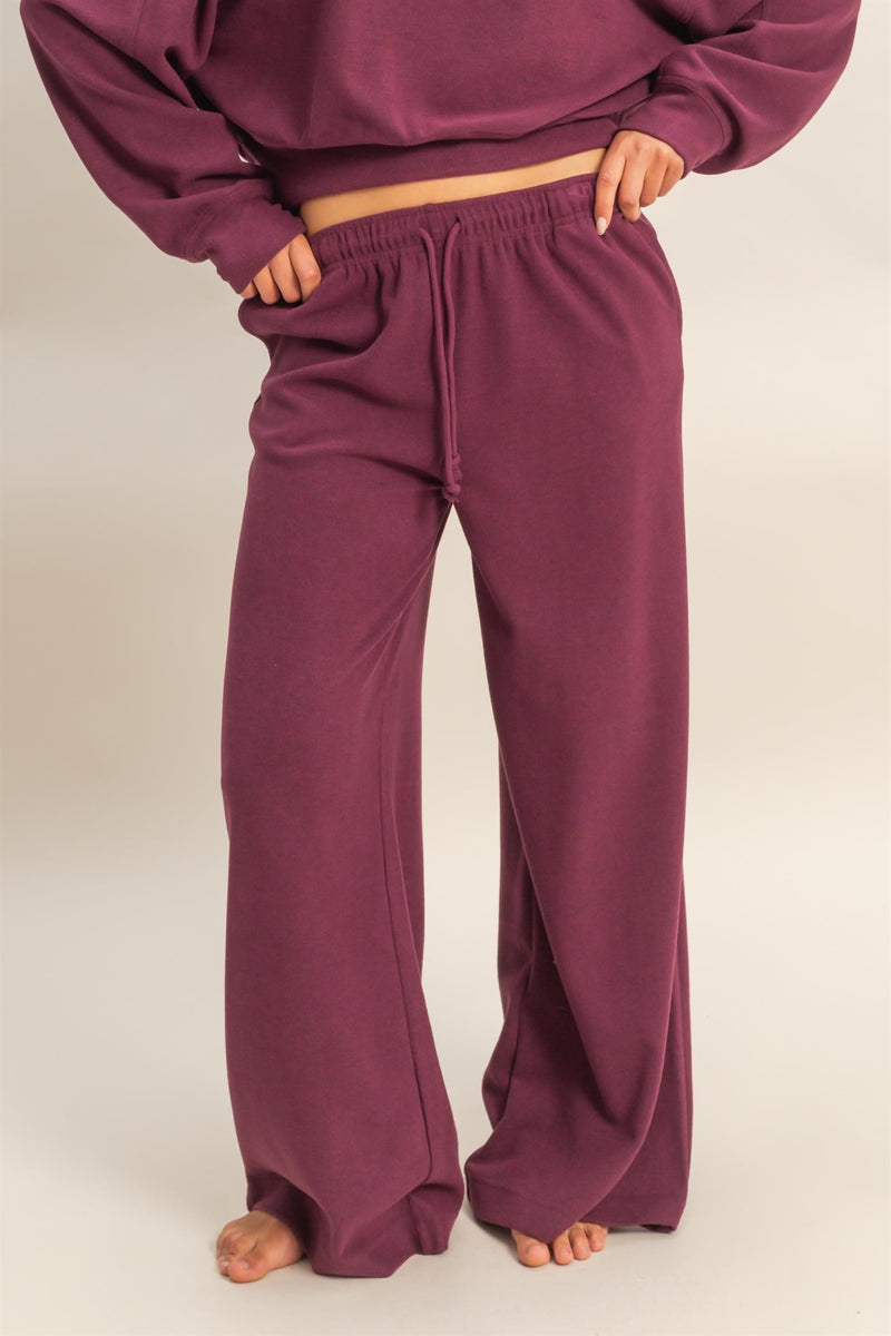 Dark Cherry Pants