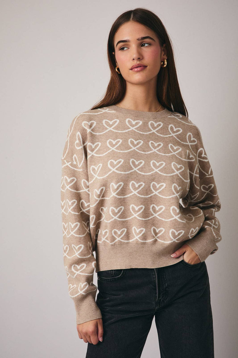 Heart Graphic Sweatshirt