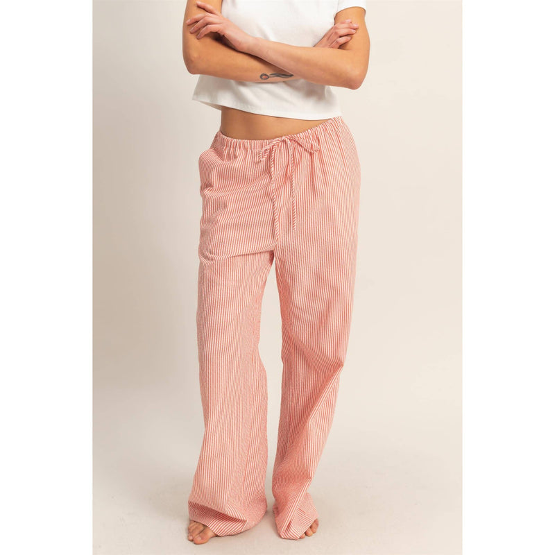 Striped Pants - Red