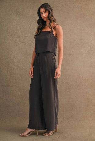 Wide Leg Pants - Brown