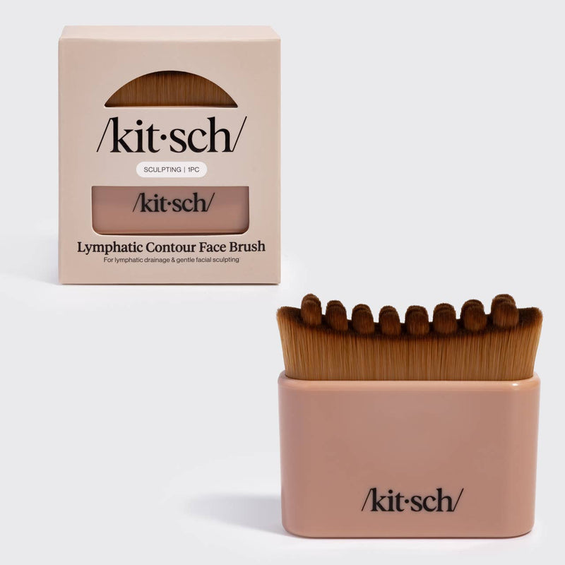 Kitsch • Lymphatic Contour Face Brush - Terracotta