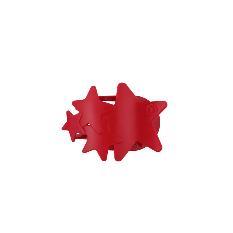 Teleties • Flat Hair Clip - Red Shooting Star (Large)
