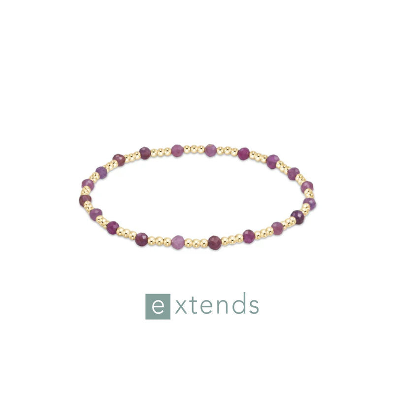 enewton • Gold Sincerity 3mm Ruby Bracelet