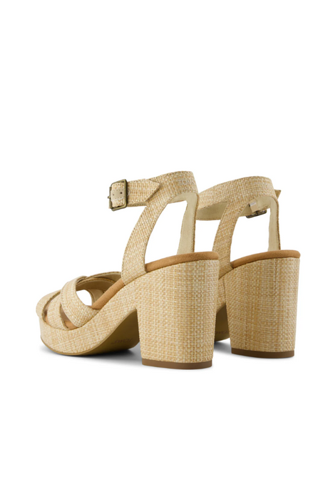 TOMS • Majorca Rope Strappy Platform Sandal - Almond Raffia