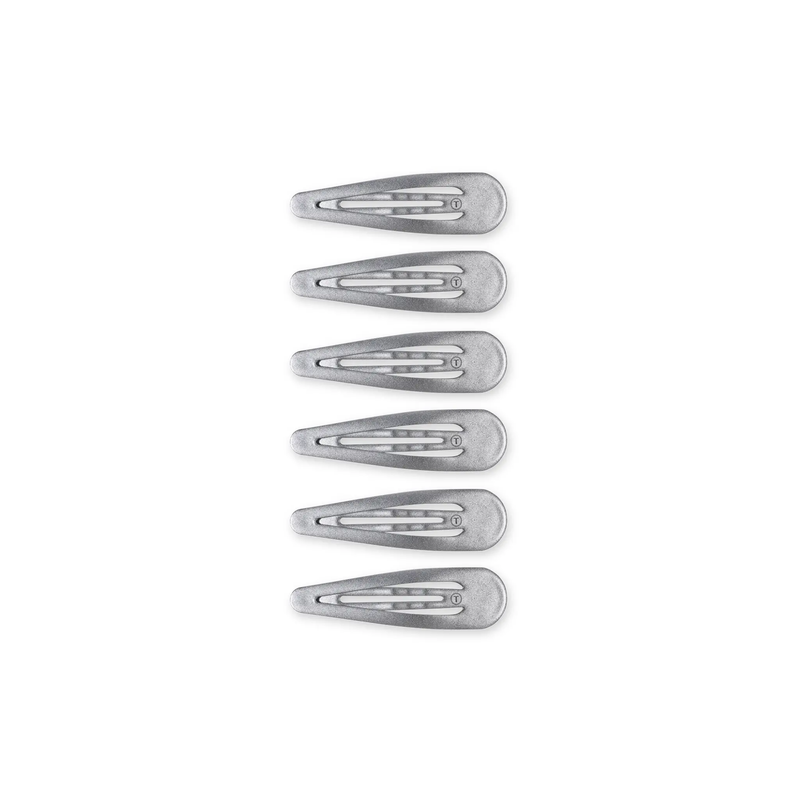 Teleties • 6 Snap Clips - Silver