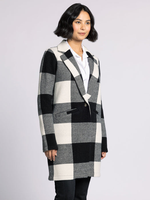 Thread & Supply • Kenzie Coat Ivory Black Plaid