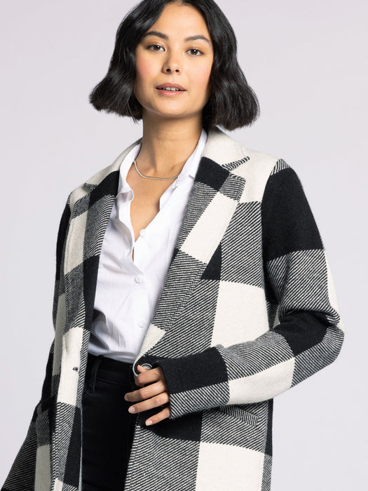 Thread & Supply • Kenzie Coat Ivory Black Plaid