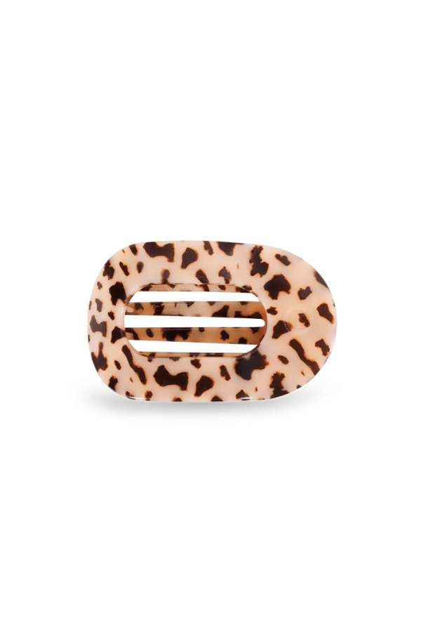 Teleties • Medium Flat Round Hair Clip - Blonde Tortoise