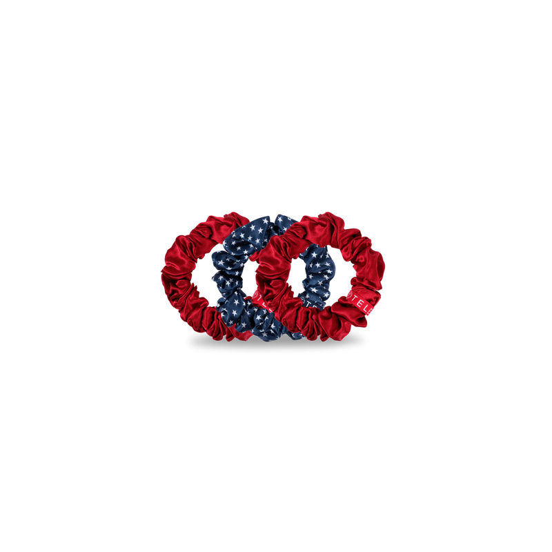 Teleties • Silk Hair Scrunchie - Independence Bae (Large)