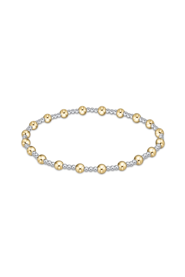 enewton • Classic Sincerity Pattern 4mm Bead Bracelet- Mixed Metals