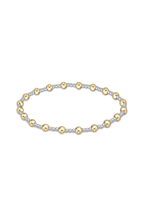 enewton • Classic Sincerity Pattern 4mm Bead Bracelet- Mixed Metals