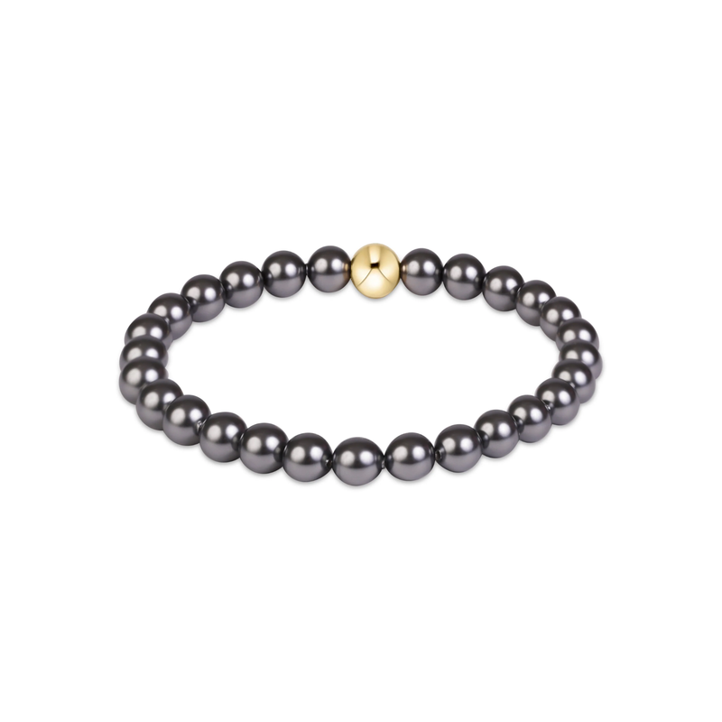 enewton • Classic Pearl Dark Grey 6mm Bracelet