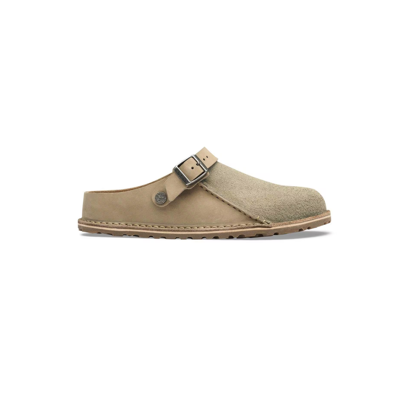 Birkenstock • Lutry Premium Suede - Taupe (Narrow)