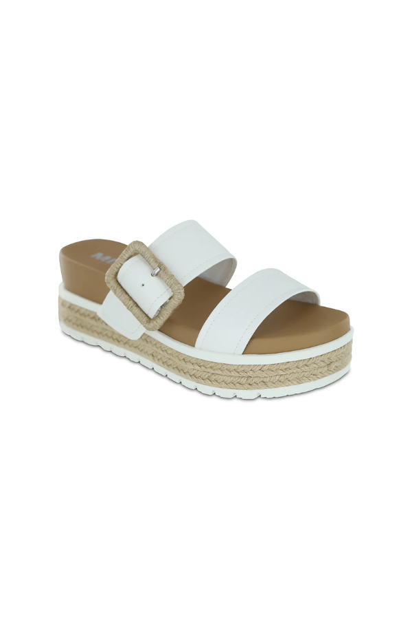 MIA • Kenzy Platform Sandals - White — bfearless.
