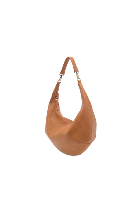 Rhea Slouchy Crescent Shoulder/Crossbody Bag - Golden Brown