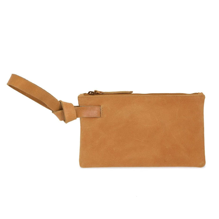 ABLE • Rachel Wristlet Cognac