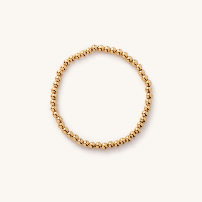 Nikki Smith Designs • Waterproof Medium Gold Ball Bracelet