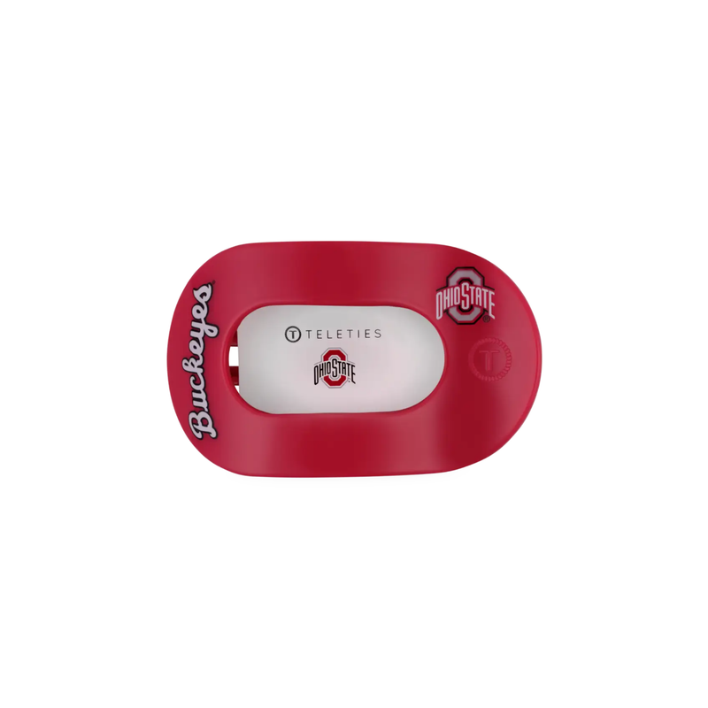 Teleties • Go Bucks! Flat Round Hair Clip (Medium)