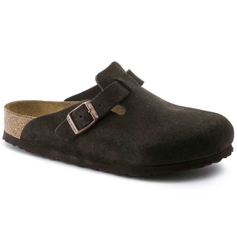 Birkenstock • Boston Soft Footbed Suede (Regular Fit) - Mocha