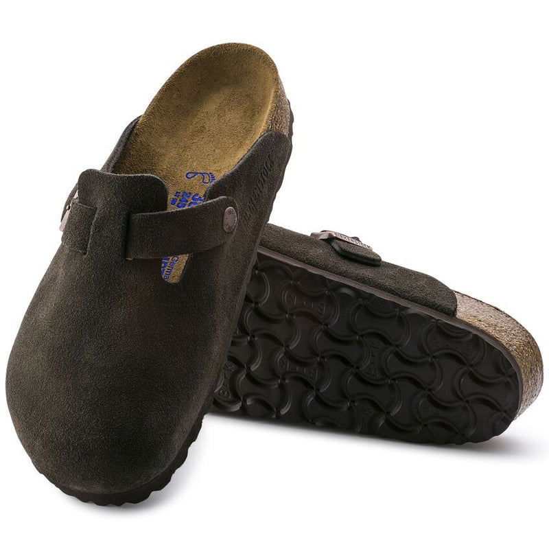 Birkenstock • Boston Soft Footbed Suede (Regular Fit) - Mocha
