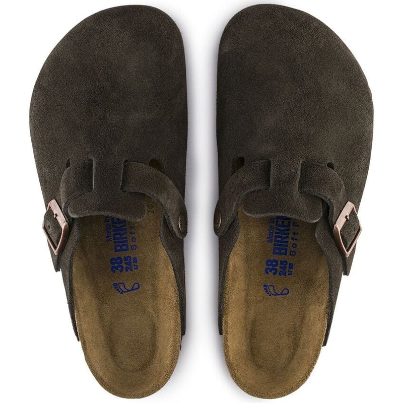 Birkenstock • Boston Soft Footbed Suede (Regular Fit) - Mocha