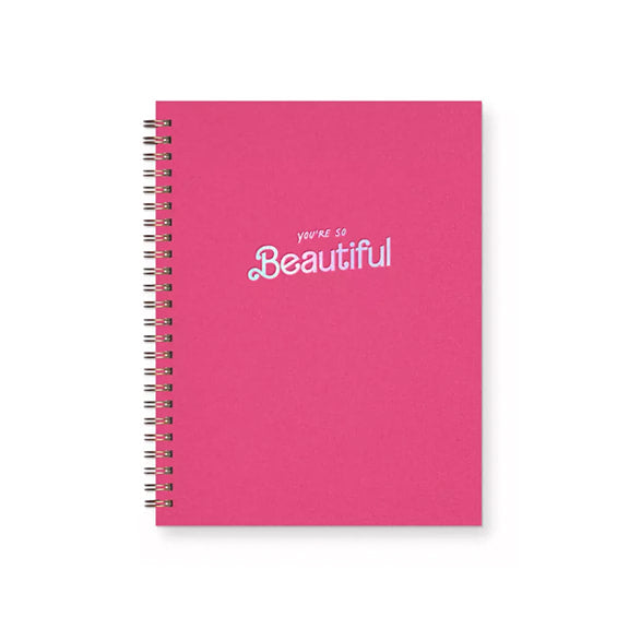 "You're So Beautiful" Lined Journal - Hibiscus