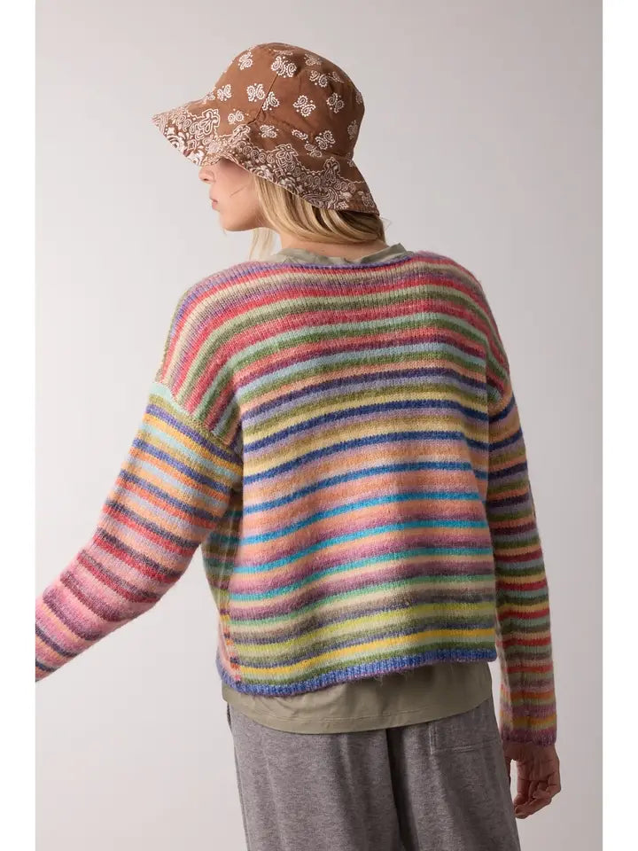 Rainbow Knit Sweater