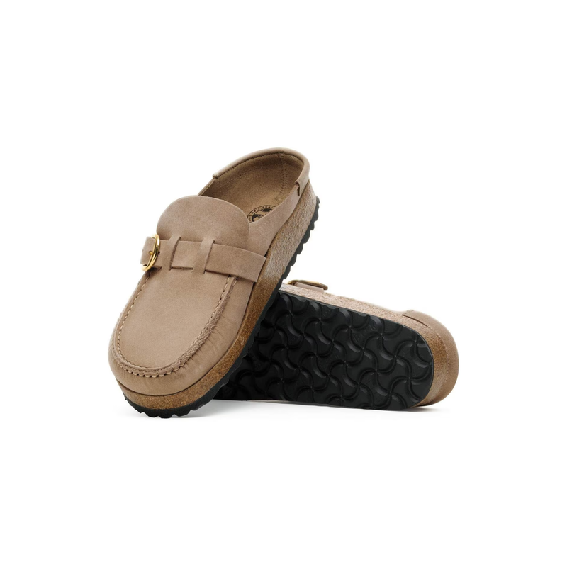 Birkenstock® • Buckley Clog Oiled Leather - Tobacco Brown (Narrow)