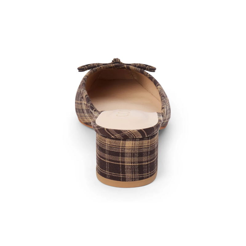 Matisse • Geneva Mules - Brown Plaid